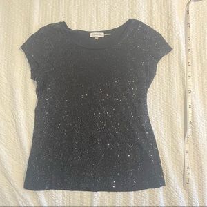 Calvin Klein sequin black t-shirt